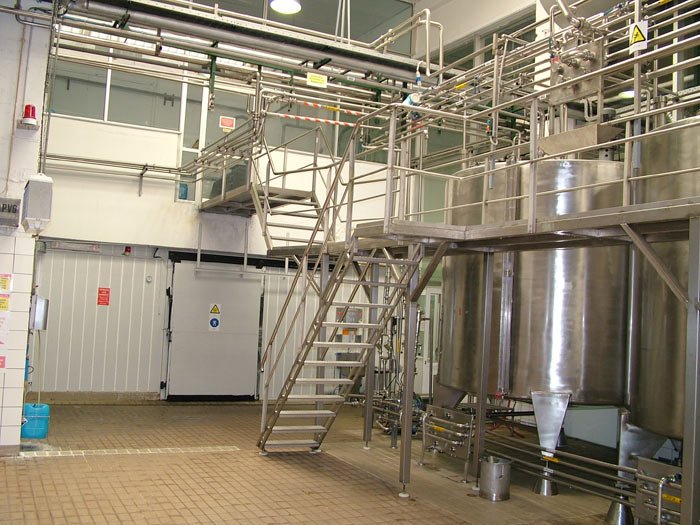 Πατάρι inox μεγάλο με σκάλα