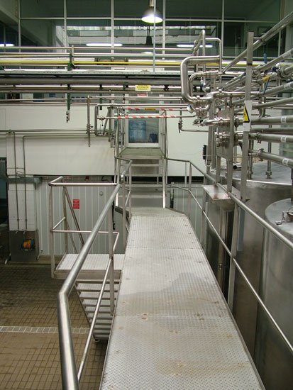 Πατάρι inox μεγάλο με σκάλα